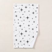 キラキラ輝く星 バスタオルセット (ハンドタオル)
