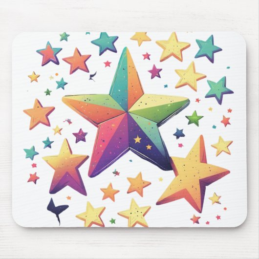 キラキラ輝く星 マウスパッド (正面)