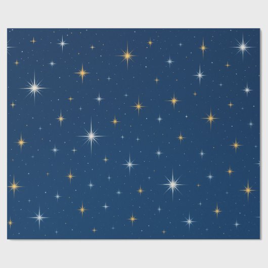 キラキラ輝く星 ラッピングペーパー (フラット)
