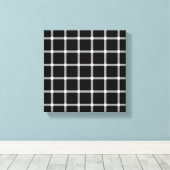 キラキラ輝く格子状の光学錯覚 キャンバスプリント (インサイチュ (ウッドフロア))