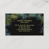 キラキラ輝く森のインテリアデザイン 名刺 (裏面)