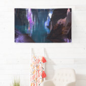 キラキラ輝く洞窟バイナイトバナー 横断幕 (インサイチュ)