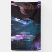 キラキラ輝く洞窟バイナイトバナー 横断幕 (縦)