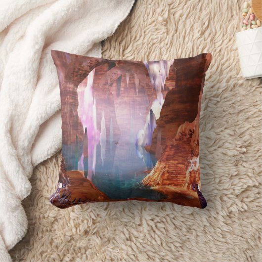 キラキラ輝く洞窟枕 クッション (ブランケット)
