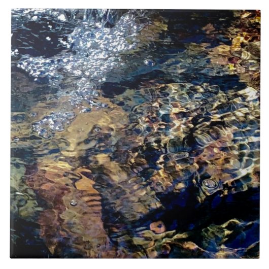 キラキラ輝く海のタイル タイル (正面)