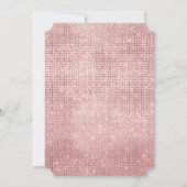 キラキラ輝く白いローズシルバー金ゴールド 招待状 (裏面)