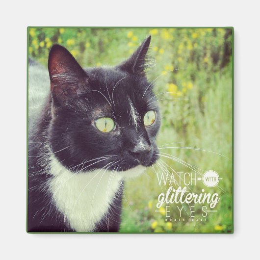 キラキラ輝く眼球で見る マグネット (正面)