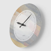 キラキラ輝く筆遣い ラージ壁時計 (傾斜)