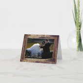 キラキラ輝く箔 |ゴールデンブロンズフェイク銅釉薬写真 サンキューカード (正面)