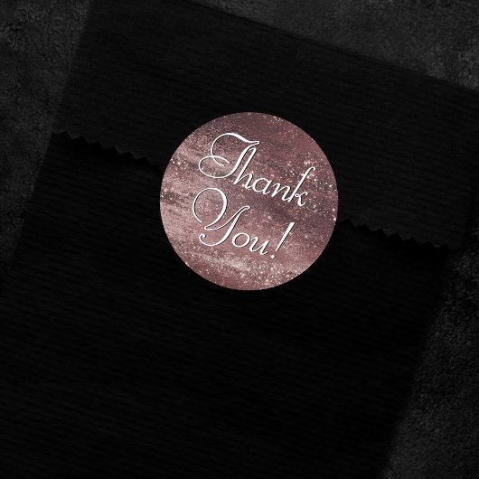 キラキラ輝く箔 |バラ金ゴールドメイブピンク赤面ありがとう ラウンドシール