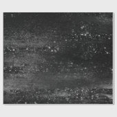 キラキラ輝く箔 |プラチナ銀クロームフェイクきらめく ラッピングペーパー (フラット)