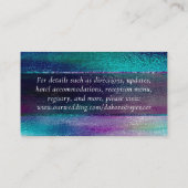 キラキラ輝く箔 |ホログラフィック虹色イベントサイト エンクロージャーカード (裏面)