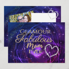 キラキラ輝く素晴らしい母パープルブルー シーズンカード