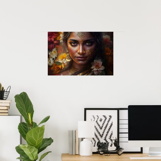 キラキラ輝く花嫁 ポスター (ホームオフィス)