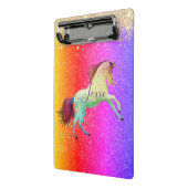 キラキラ輝く虹のユニコーン ミニクリップボード (アングル2)