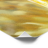 キラキラ輝く金ゴールド装飾で覆われた森の女性 ポスター (コーナー)