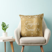 キラキラ輝く金箔グラムスウィート16大 クッション (椅子)