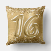 キラキラ輝く金箔グラムスウィート16大 クッション (裏面)