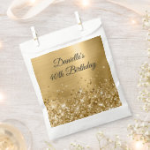 キラキラ輝く金箔40歳の誕生日 フェイバーバッグ (クリップ留めされた状態)