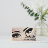 キラキラ輝く長い点滅が目を作る 名刺 (スタンド正面)