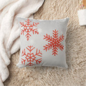 キラキラ輝く雪片まくら クッション (ブランケット)