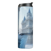 キラキラ輝く霜焼けの鎧を着た氷髷 タンブラー (回転左)