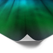 キラキラ輝く青い歯の歯医者歯科矯正医ポスター ポスター (角)