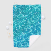 キラキラ輝く青い海の水 ゴルフタオル (インサイチュ)