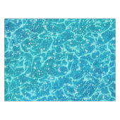 キラキラ輝く青い海の水 テーブルクロス (正面(横))