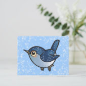 キラキラ輝く青い鳥 ポストカード (スタンド正面)