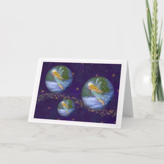 キラキラ輝く魔法の冬の妖精 シーズンカード (正面)