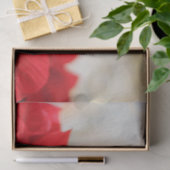 キラキラ輝く黄金の光を持つ赤いポインセチア 薄葉紙 (ギフト)