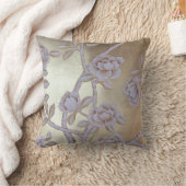 キラキラ輝く黄金の色鮮やかなバラ クッション (ブランケット)