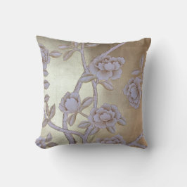 キラキラ輝く黄金の色鮮やかなバラ クッション