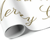 キラキラ金ゴールドクリスマスツリー、月、星クリスマス ラッピングペーパー (ロールコーナー)