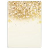 キラキラ金ゴールドメイクアップ目まぶしモダン クリップボード (裏面)