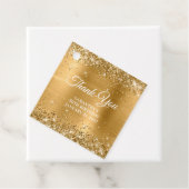 キラキラ金ゴールドモノグラム30th誕生日ありがとう フェイバータグ (インサイチュ)