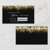 キラキラ金ゴールド何人のキスシャワーゲームカード プレイスカード (正面/裏面)