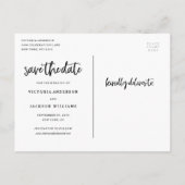 キラキラ金ゴールド日付ポストカードの保存 案内ポストカード (裏面)