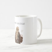 キラキラ金髪の少女 クリスマス お正月 コーヒーマグカップ (正面右)