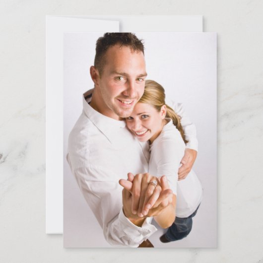 キラキラ銀箔フォトレセルバラフェハ 招待状 (裏面)