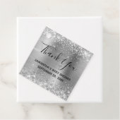 キラキラ銀箔ベビーシャワーありがとう フェイバータグ (インサイチュ)