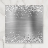 キラキラ銀箔ベビーシャワーありがとう フェイバータグ (裏面)