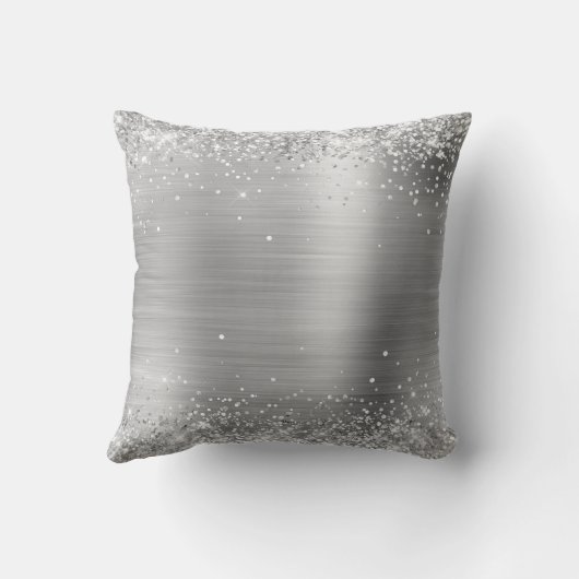 キラキラ銀箔モノグラファンシーム クッション (裏面)