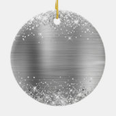 キラキラ銀箔40歳の誕生日 セラミックオーナメント (裏面)