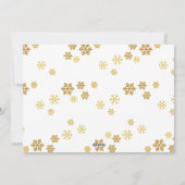 キラキラ雪の結晶 ホリデーシーズン 写真カード シーズンカード (裏面)