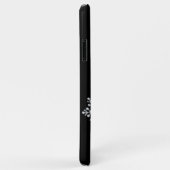 キラキラ雪の黒いiPhoneケース Case-Mate iPhoneケース (裏面/右)