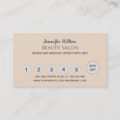 キラキラ魅力的輝く点滅がメイクアップの目 名刺 (裏面)