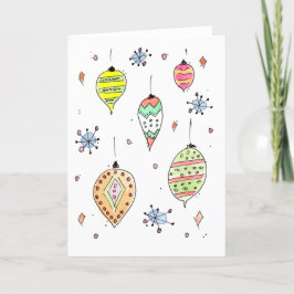 キラキラ！ クリスマスオーナメント クリスマスカード