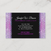 キラキラ ダイヤモンド ガーリージュエリー 名刺 (裏面)